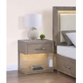 thumbnail image 1 of Kenora 1-Drawer Nightstand Bedside Table Barley Brown, 1 of 7