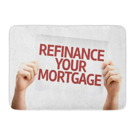 GODPOK Loan Refinancing Refinance Your Mortgage White Advice Advisor Rug Doormat Bath Mat 23.6x15.7 inch