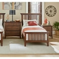 thumbnail image 3 of OSP Home Furnishings Modern Mission Queen Bed Set 3/CTN in Vintage Oak Finish, 3 of 5
