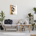 thumbnail image 2 of Stupell Industries Peering Raccoon Cute Smile Watercolor Animal Painting Painting White Framed Art Print Wall Art, Design by George Dyachenko, 2 of 8