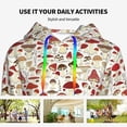 thumbnail image 4 of Haiem Cartoon Mushrooms for Women's Fashion Hoodies & Sweatshirts with Kangaroo Pocket,Hooded Sweatshirt with Eye-catching Drawstrings-Medium, 4 of 7
