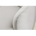 thumbnail image 7 of Swivel Accent Chair with Arm Rest, Armchair for Nursery, Living Room, Bedroom, Office & Studio, Velvet, Gray, 7 of 7