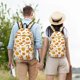 thumbnail image 4 of Disketp Pumpkin Maple Leaves print Canvas Backpack Lightweight Travel Daypack Student Rucksack Laptop Backpack-Medium, 4 of 5