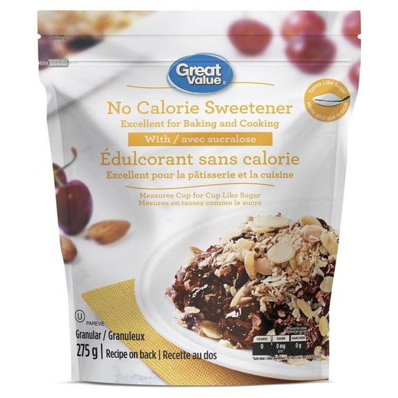 Great Value No Calorie Sweetener with Sucralose, 275 g, sucralose