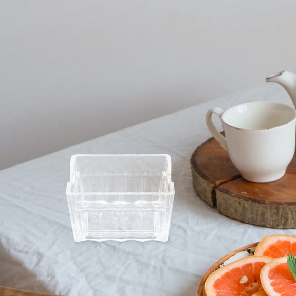 OFFIGAM 2-Pack Transparent Acrylic Sugar Packet Holder for Office and Home Use, Storage Organizer