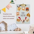 thumbnail image 6 of FMSHPON Cute DogChritsmas Clipboard Hardboard Wood Nursing Clip Board and Pull for Standard A4 Letter 13x9 inches, 6 of 7