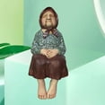 thumbnail image 2 of Hand Painted Countryside Grandparent Figurine Resin Tabletop Character Statue Grandma, 2 of 8
