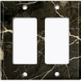 thumbnail image 6 of Metal Light Switch Plate Outlet Cover (Image of Marble Black MAR003), 6 of 13