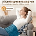 thumbnail image 4 of Comfytemp Weighted Heating Pad, 3 Heat Levels, Auto Shut Off, 12"x24", Blue, 4 of 8