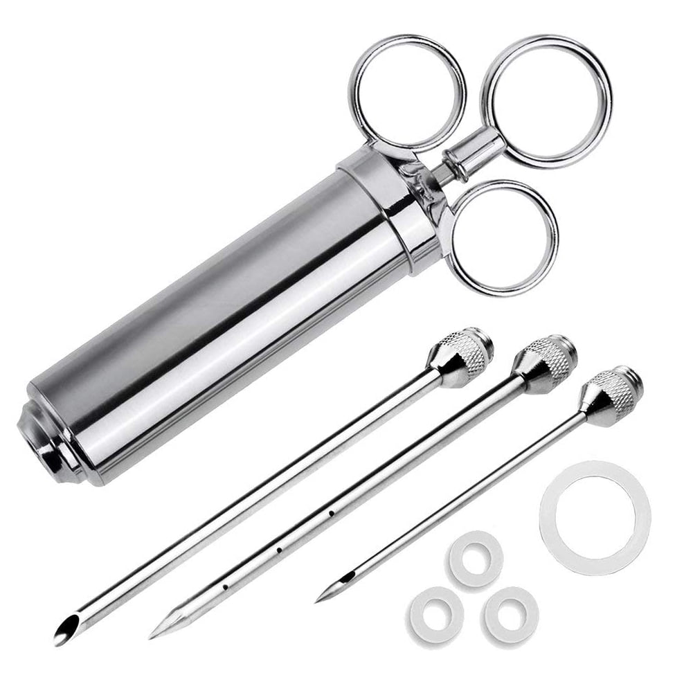 Meat Injector Kit,Food Grade Stainless Steel,Easy To Disassemble