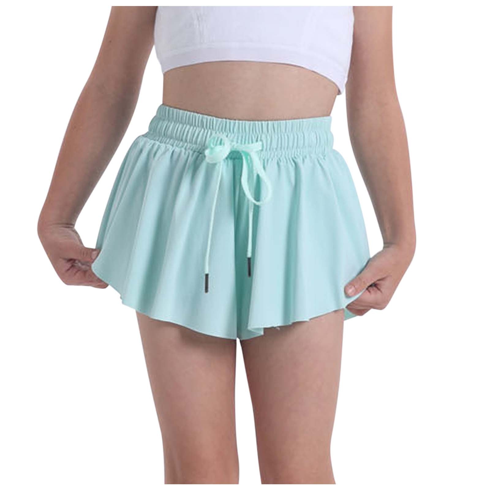 Caveitl 910 Years Summer Shorts For Teen Girls Athletic Gym Running