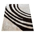 thumbnail image 5 of Rugsotic Carpets Hand Tufted Shag Polyester Eco-Friendly Area Rugs - 4'x6', Rectangle, Ivory Brown, Plain Solid Design, High Pile Handmade Anti Skid Rugs for Living Room, Bed Room K00023, 5 of 5