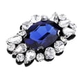 thumbnail image 1 of Parches de Flores DIY, Apliques de Lentejuelas de de Imitación de Cristal para Decoración de Sombreros de Chaqueta Azul perfecl Parche de diamantes de imitación de ojo, 1 of 8