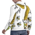 thumbnail image 6 of Lsque Gnome Sweet Honey Pattern Casual Men's Hoodie,Hooded Sweatshirt with Kangaroo Pocket,Pullover Hoodie-Medium, 6 of 7