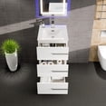 thumbnail image 4 of Eviva Deluxe 20"W x 18"D White Freestanding Bathroom Vanity with White Porcelain Integrated Sink, 4 of 11