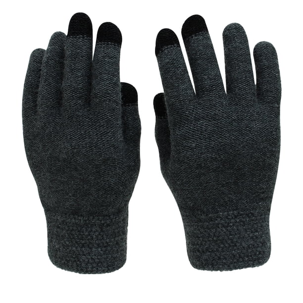 Minnieouse Guantes De Invierno Para Hombre Gorros De Invierno Para Hombres Estilo De Punto Clásico guantes y mitones Negro Minnieouse AP009484-02B