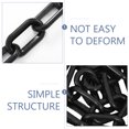 COMPUKAS Black Plastic Chain Barrier, Cuttable PE Link Chain for Safety ...