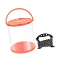 thumbnail image 4 of Colaxi Fish Lure Bucket Water Container Multifunctional Fishing Wash Basin with Rope Collapsible Bucket for Camping Traveling House Orange 11L 25x28cm, 4 of 8