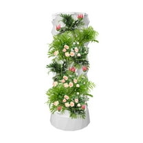 80-Slot Vertical Hydroponic Growing Tower, Indoor Garden System for Herbs Fruits Vegetables, High-Rise Building Hydroponic Kit