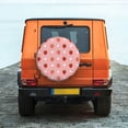 thumbnail image 4 of Haiem Spare Tire Cover , Wheel Cover with Strawberries printed, Camper Spare Tire Cover Fit for Jeep Wrangler Rv SUV Truck Travel Trailer-14 inch, 4 of 8