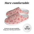 thumbnail image 6 of KLL Cute Pink Squirrel Pattern Adult Unisex Cozy Slippers,Fuzzy Slip-on Slippers TPR Sole Slippers Comfort Plush Home Footwear for Indoor & Outdoor-46/47, 6 of 7