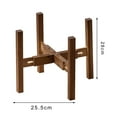 thumbnail image 5 of Opvise Adjustable Plant Stand Plants Stands for 8-12 Inch Pots Stable Plant Holder Wood Indoor Flower Holder Ebony, 5 of 7