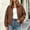 #5Brown, variant on Women’s Barn Jacket Loose Zipper Utility Coat Cinchable Hem Workwear Jacket with Pockets