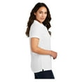 thumbnail image 3 of Port Authority Women's Core Classic Pique Polo Shirt White X-Small, 3 of 3