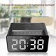 thumbnail image 4 of Radio Reloj Despertador Con Altavoz Bluetooth Relojes Despertadores Batería De Respaldo De Cabecera Y Alimentación De Red Utilizado Como Cargador Inalámbrico Y Cargador Usb Pantalla De Espejo Led Eigraketly HA025271-01, 4 of 5