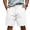 EA01_White, variant on Resicozy Mens Casual Shorts Cotton Elastic Waist Shorts Drawstring Summer Beach Shorts with Pockets Black XL