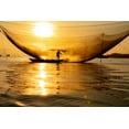 thumbnail image 2 of Norring, Tom 24x17 White Modern Wood Framed Museum Art Print Titled - Vietnam-Fisherman emptying the nights catch in the Lagoon, 2 of 4