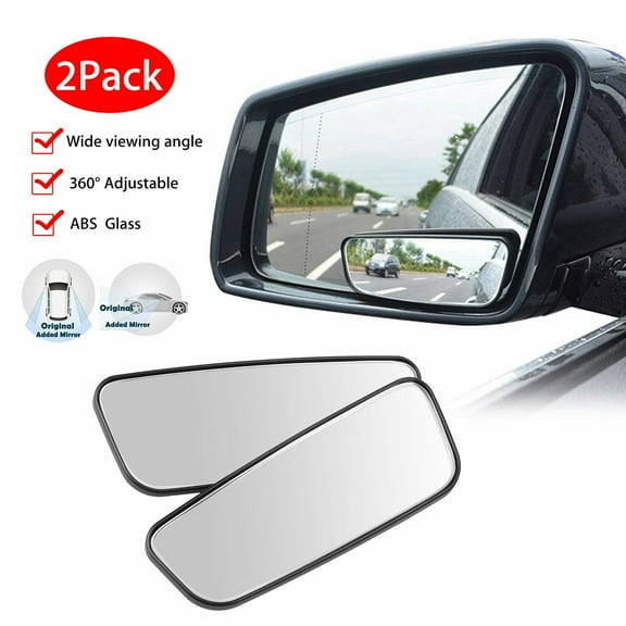 2x Adjustable Blind Spot Rear View Side Mirror 360° Wide Angle for Car Truck SUV
