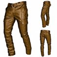 thumbnail image 1 of Mikilon Men's Autumn Winter Punk Retro Goth Slim Casual Long Pants Trousers Pants, 1 of 6