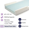 thumbnail image 6 of Proheal Pressure Redistribution Bariatric Hospital Bed Mattress with Raised Rails - Two-Layered High Density Foam - 42" x 76" x 6" x 9", 6 of 6