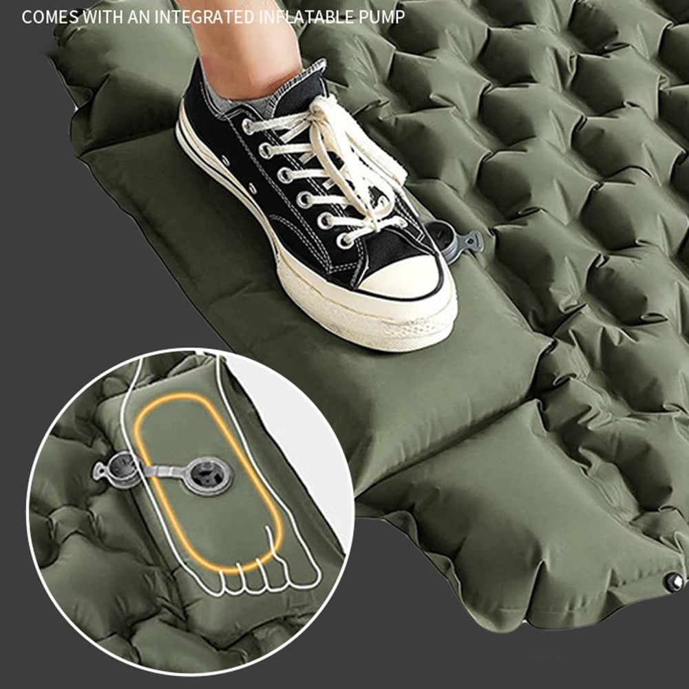 Self-Inflating Camping Mattress with Pillow - Lightweight & Portable for