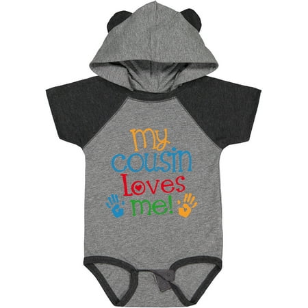 

Inktastic My Cousin Loves Me Outfit Gift Baby Boy or Baby Girl Bodysuit