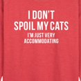 thumbnail image 2 of Instant Message - Don't Spoil Cats Accommodating - Women's Lightweight French Terry Pullover, 2 of 6