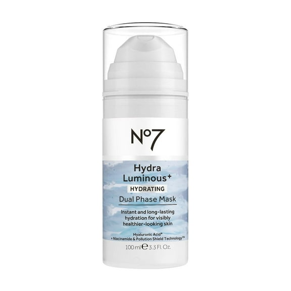 No7 HydraLuminous  Hydrating Dual Phase Face Mask, 3.3 fl oz