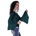 thumbnail image 4 of Moomaya T-Shirt à Manches Longues pour Femmes, Col Rond, Coupe Décontractée, Été, 4 of 5