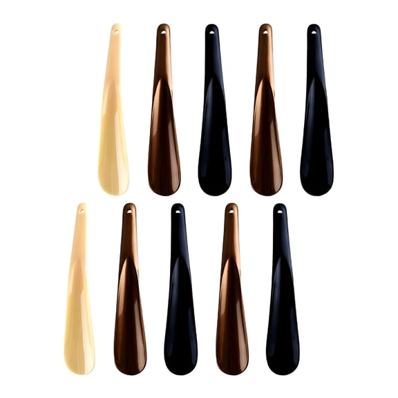 FACEGA 10Pcs Portable Shoe Helper Handled Shoe Horn Travel Shoes Wearing Tool