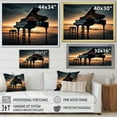thumbnail image 4 of Designart "Silhouette Symphony On The Piano I" Music Canvas Prints, 4 of 7