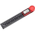 thumbnail image 5 of 8" 200mm Digital Angle Finder, Carbon Fiber 0-360° Electronic Inclinometer Goniometer Angle Protractor Measuring Ruler Tool with LCD Display for Engineering Construction, 5 of 5