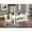 White, variant on East West Furniture Weston 6-piece Wood Dining Table Set in Linen White