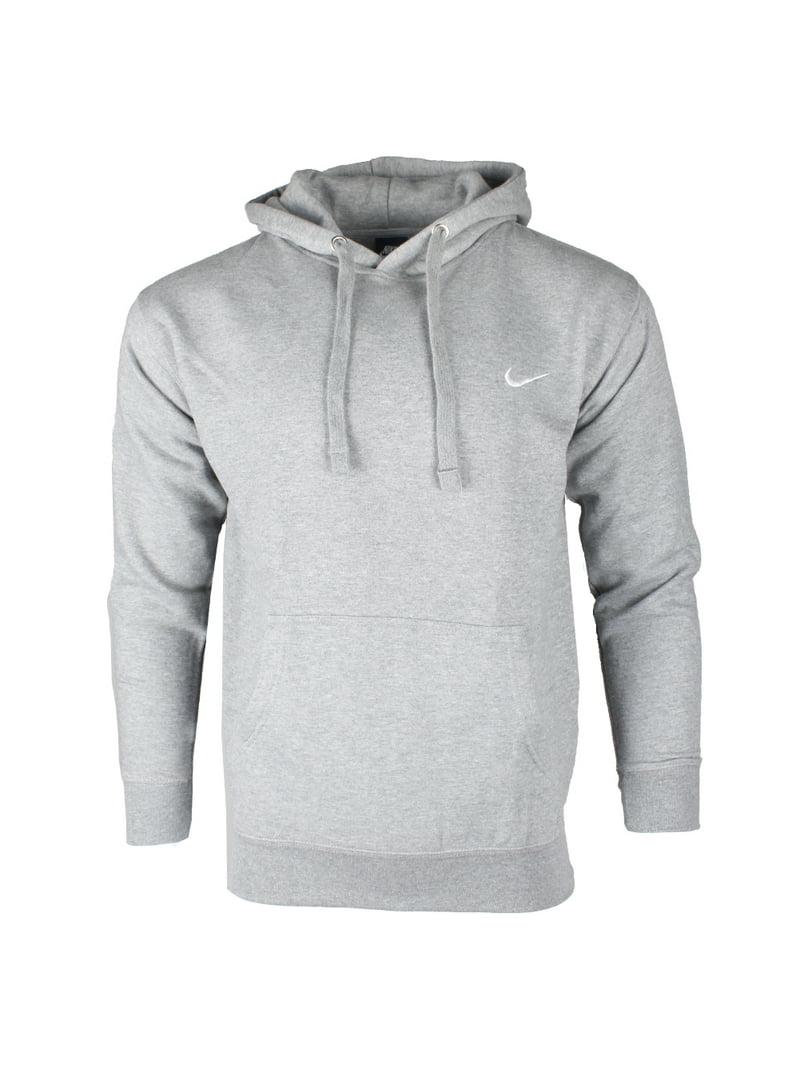Nike Men's Long Sleeve Embroidered Fleece Pullover Hoodie Grey XL - Walmart.com