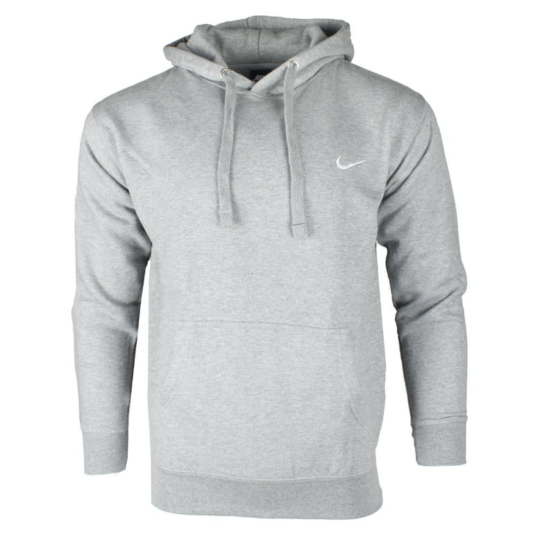 tennis Aan boord Decimale Nike Men's Long Sleeve Embroidered Swoosh Fleece Pullover Hoodie Grey XL -  Walmart.com