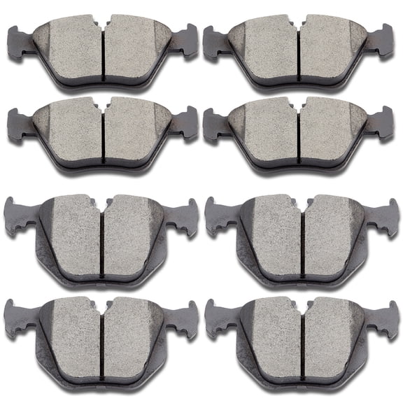 ECCPP 8PCS Ceramic Brake Pads Fits 2001-2006 for BMW 330Ci 3.0L 2001-2005 for BMW 330i 3.0L Front Rear Left and Right