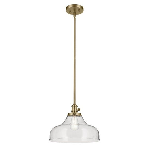 43906NBR-Kichler Lighting-Avery - 1 Light Pendant-11.25 Inches Tall and 14.5 Inches Wide-Natural Brass Finish