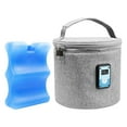 thumbnail image 2 of Bolsa enfriadora de leche con accesorios para bolsas de hielo conveniente con asa impermeable para bebés Gris Sharpla Estuche enfriador de leche, 2 of 8