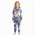 thumbnail image 4 of Gerichy Girls Outfits Crewneck Long Sleeve Halloween Print Pajama Set Sleepwear Outfit Soft Comfortable Casual Wear for Children Toddler Clothes Sets 2T-9T, 4 of 6