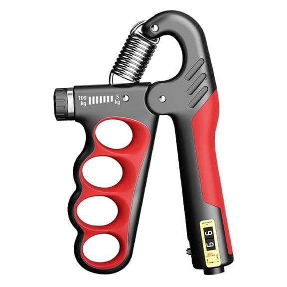 Grip Strength Trainer with Automatic Counter, Hand Gripper Strengthener, 11-220 lbs (5-100 kg) Adjustable Forearm Exerciser, Suitable for Athletes Musicians and Hand Rehabilitation Trainers